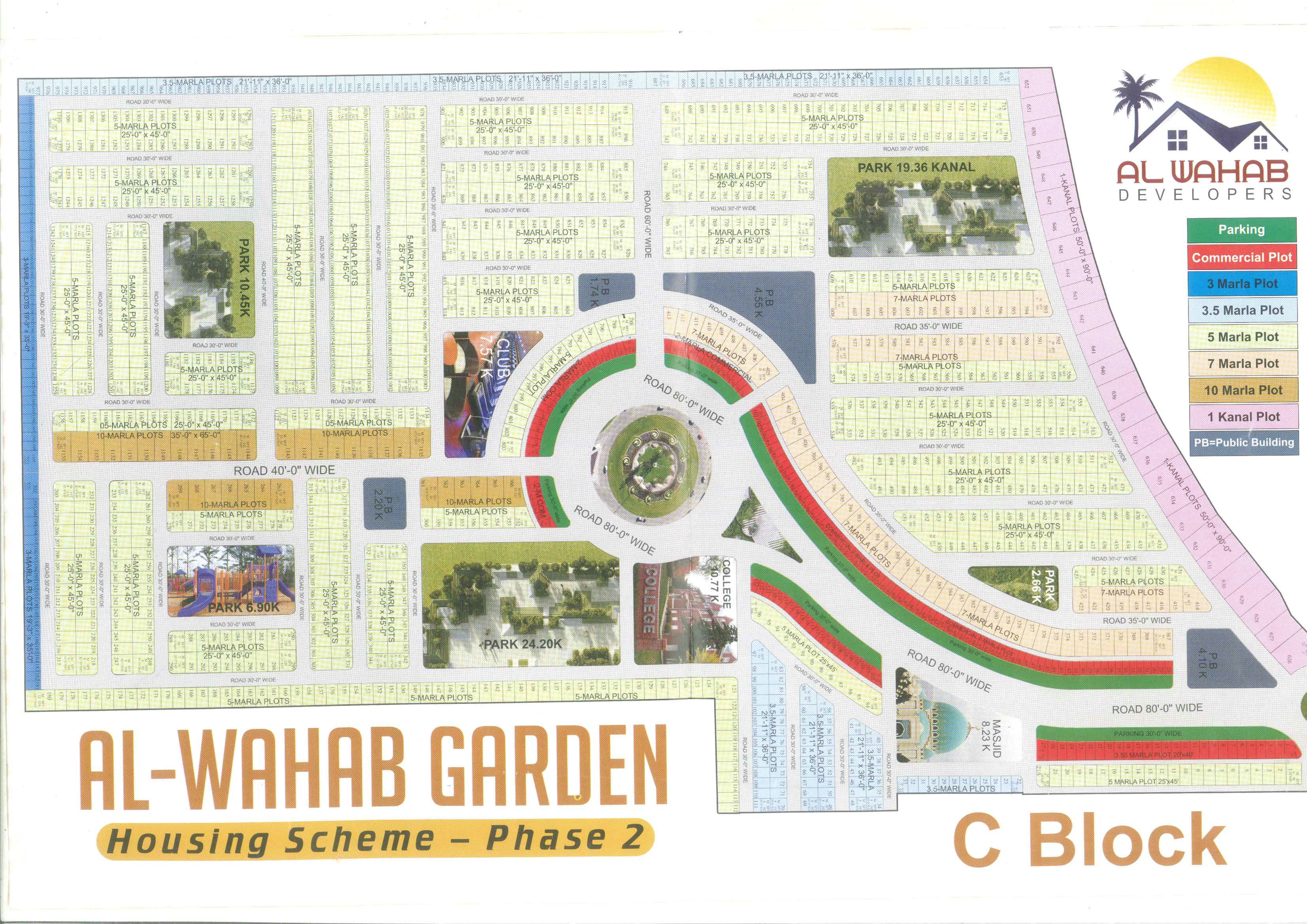 Al Wahab Garden Phase II C Block Location Map